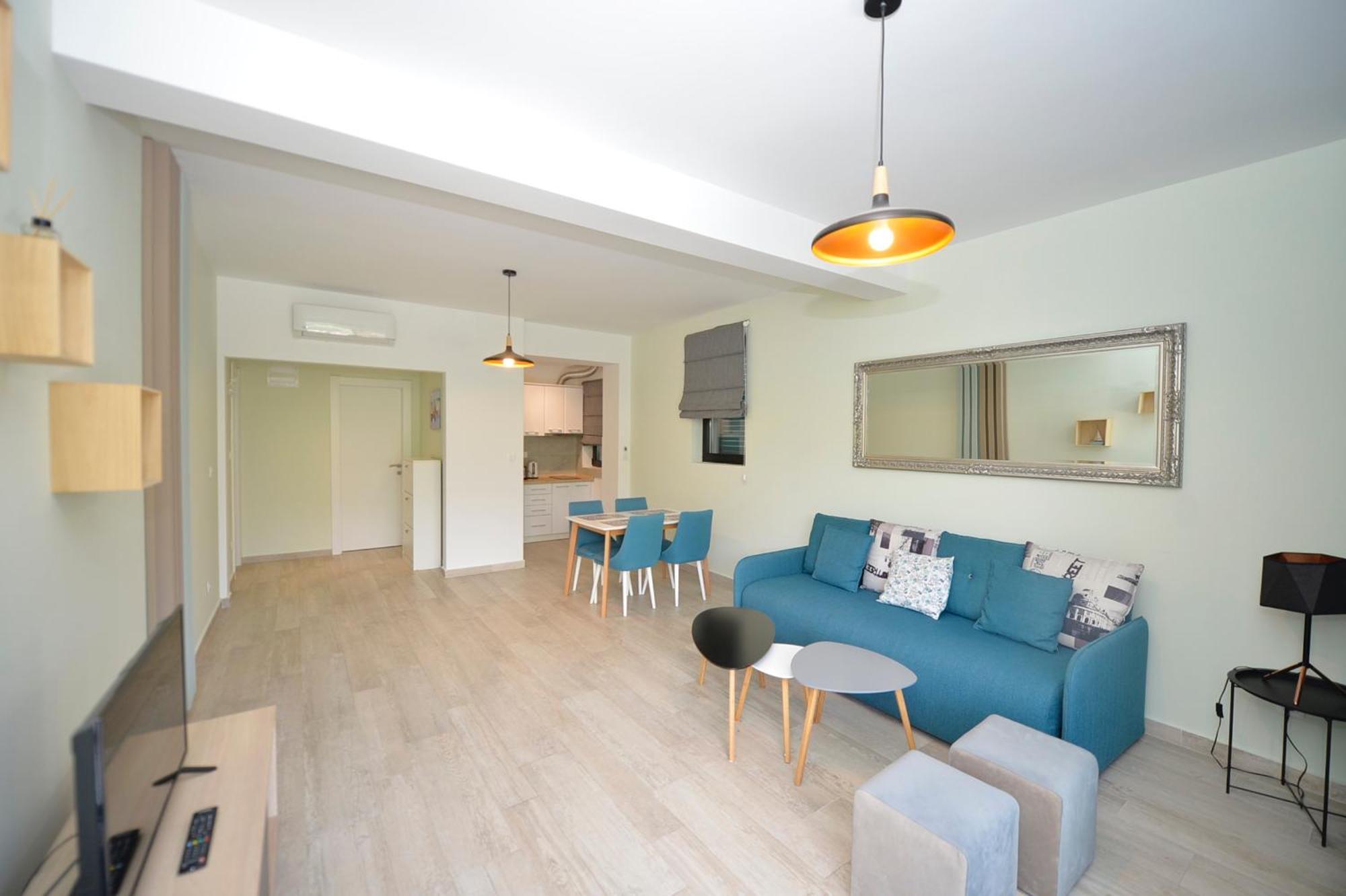 Apartments Boka Blue Dobrota Kotor Bagian luar foto